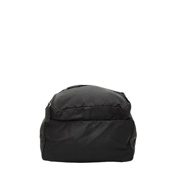 Prada Triangle Logo Plate Mini Rucksack Backpack Black Nylon main image 7